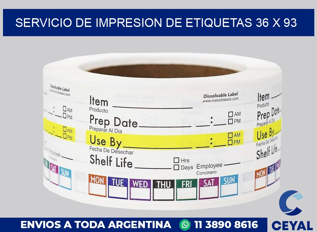 servicio de impresion de etiquetas 36 x 93