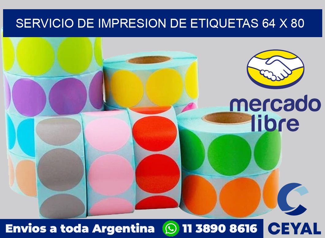 servicio de impresion de etiquetas 64 x 80