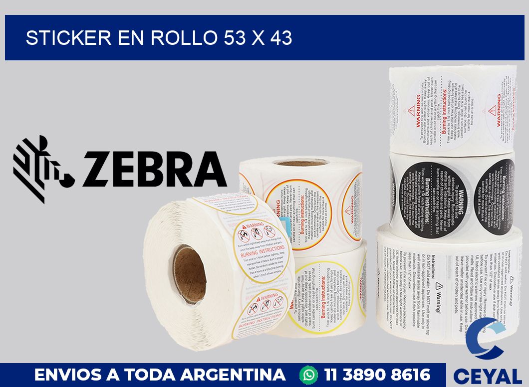 sticker en rollo 53 x 43