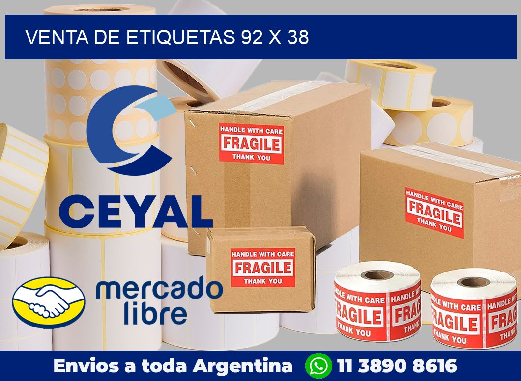 venta de etiquetas 92 x 38