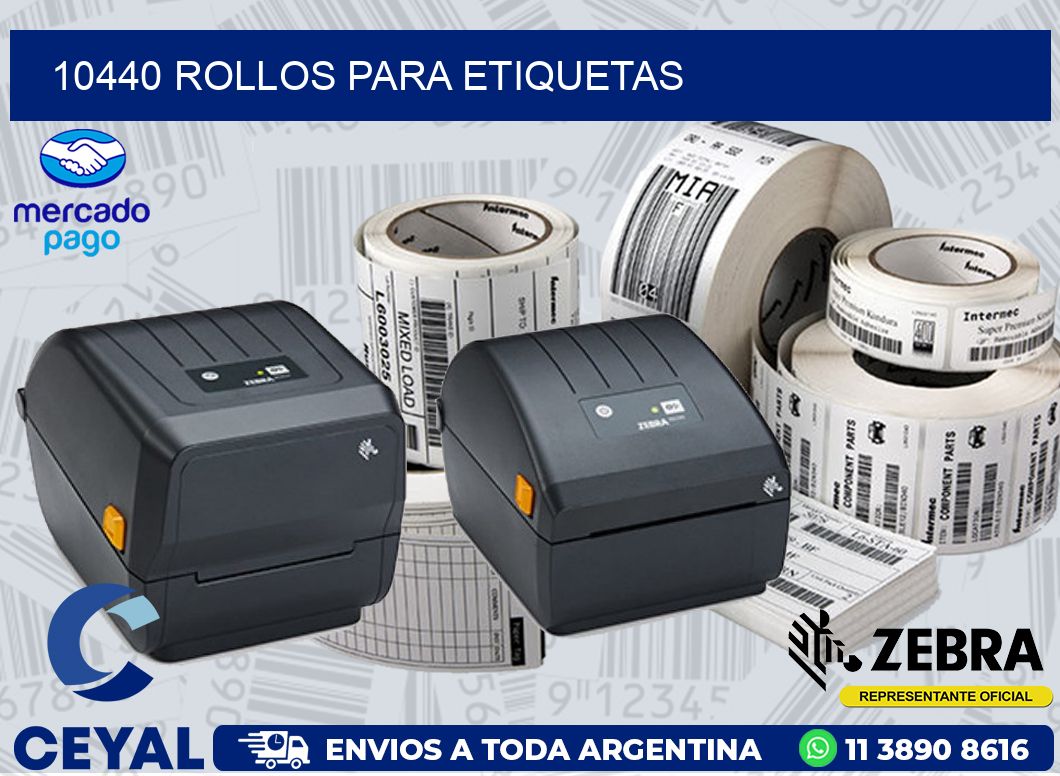 10440 ROLLOS PARA ETIQUETAS