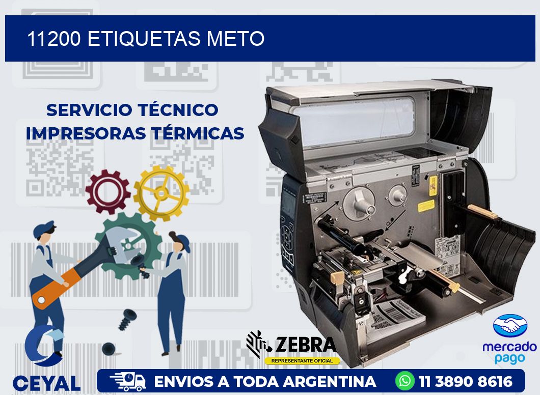 11200 ETIQUETAS METO