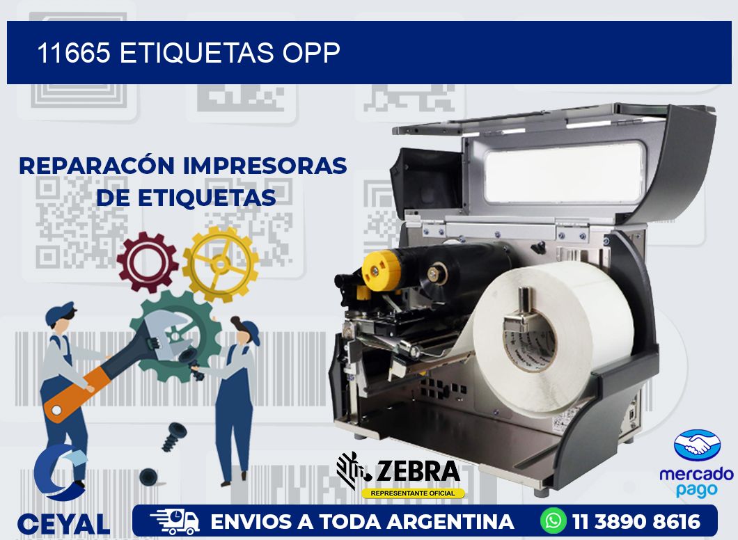 11665 ETIQUETAS OPP