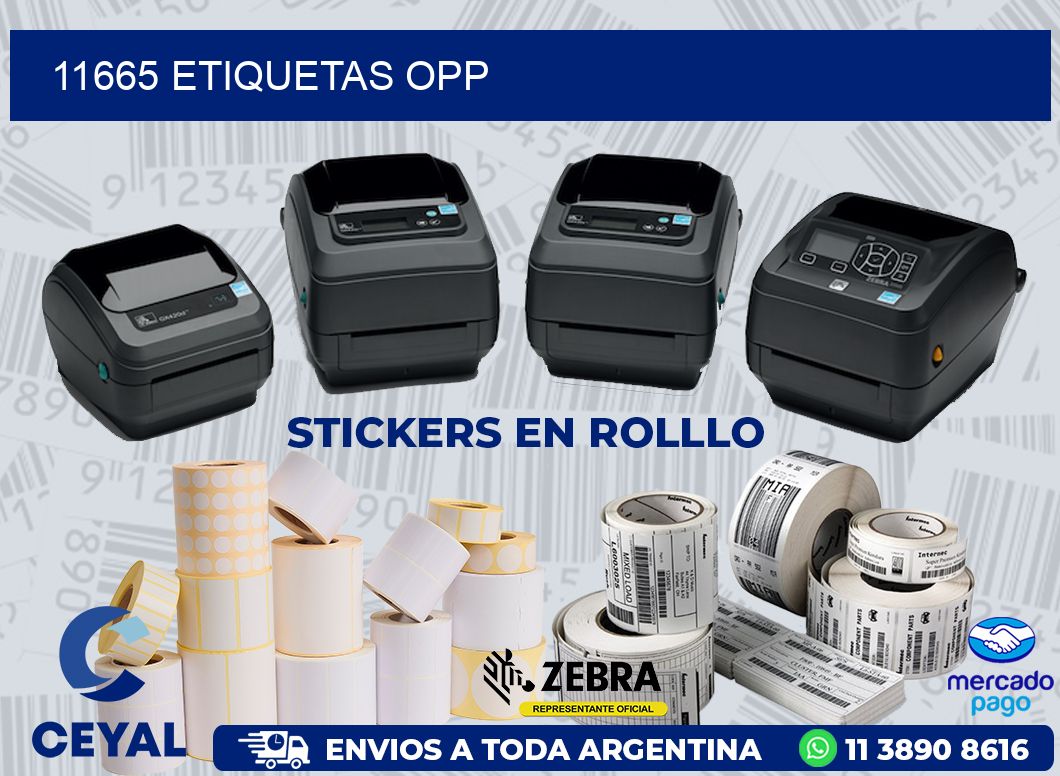 11665 ETIQUETAS OPP