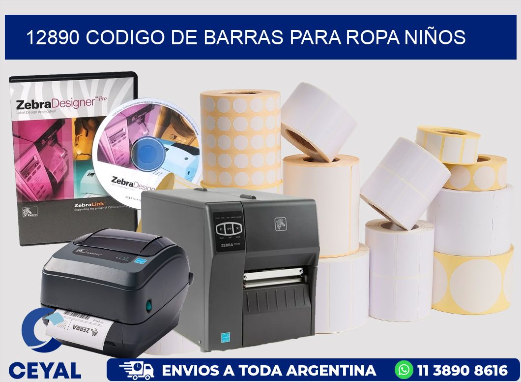 12890 CODIGO DE BARRAS PARA ROPA NIÑOS