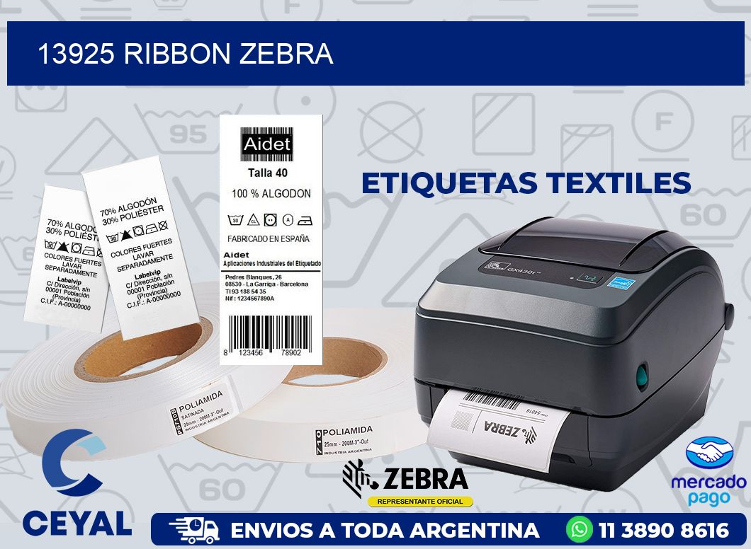 13925 RIBBON ZEBRA
