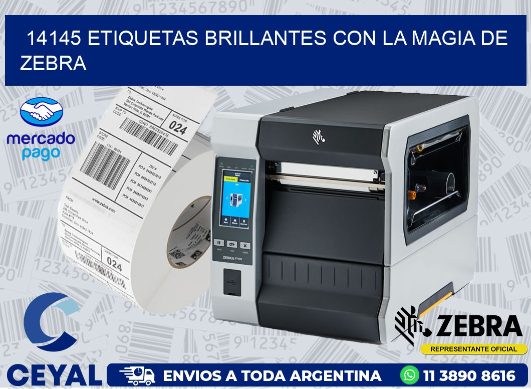 14145 ETIQUETAS BRILLANTES CON LA MAGIA DE ZEBRA