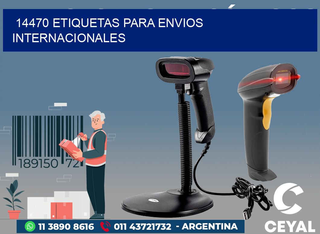 14470 ETIQUETAS PARA ENVIOS INTERNACIONALES