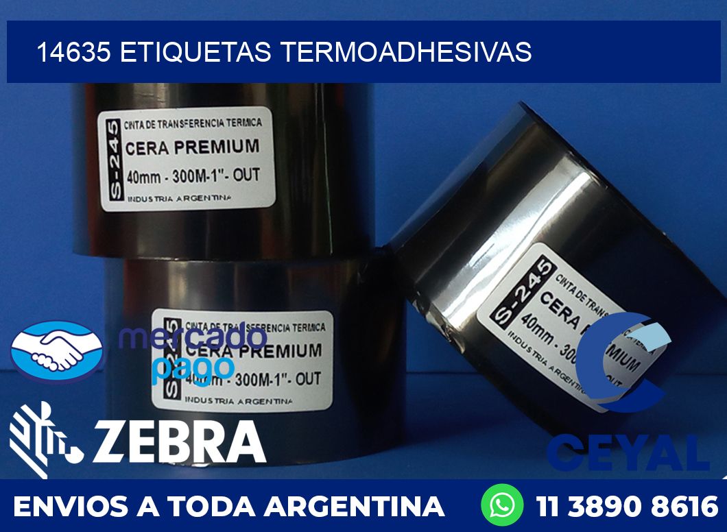 14635 ETIQUETAS TERMOADHESIVAS
