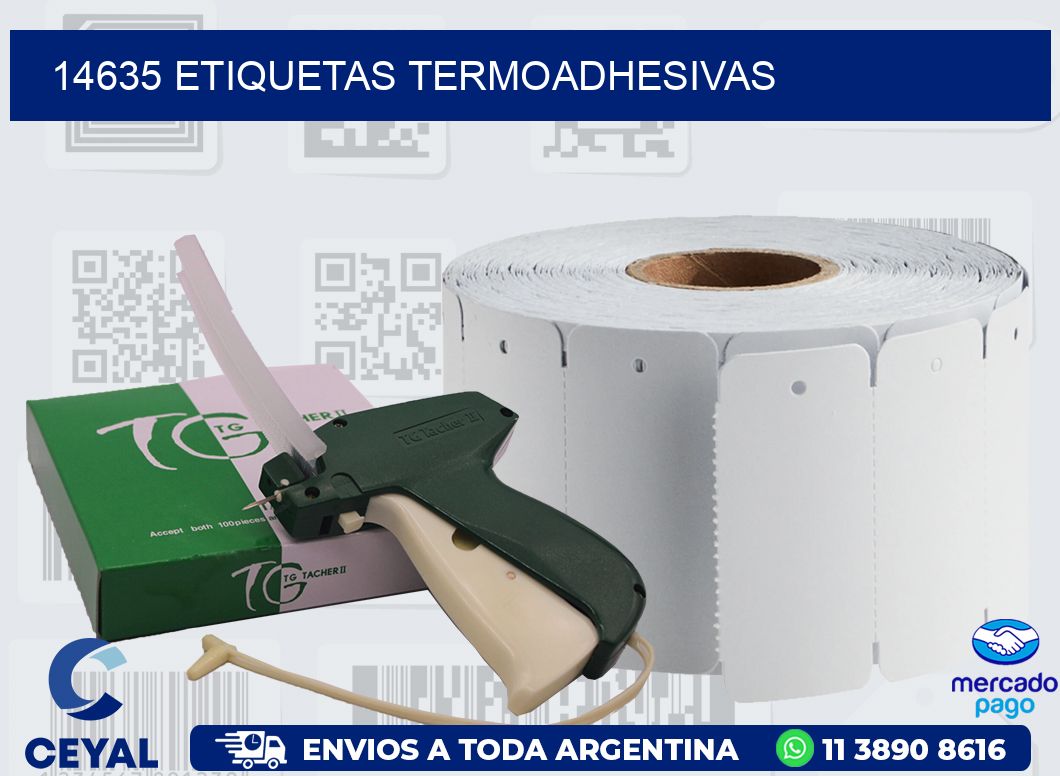 14635 ETIQUETAS TERMOADHESIVAS