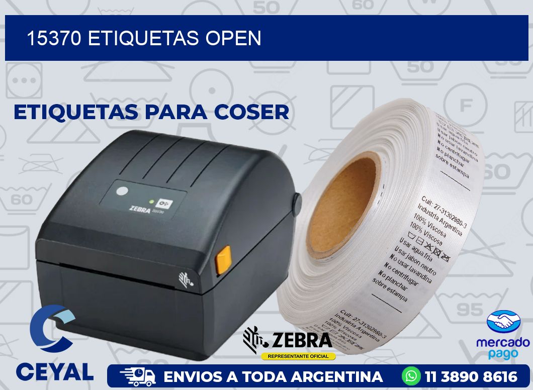 15370 ETIQUETAS OPEN