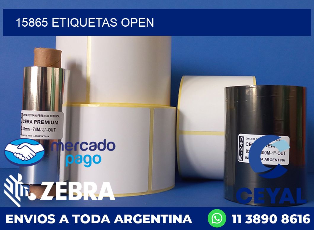 15865 ETIQUETAS OPEN