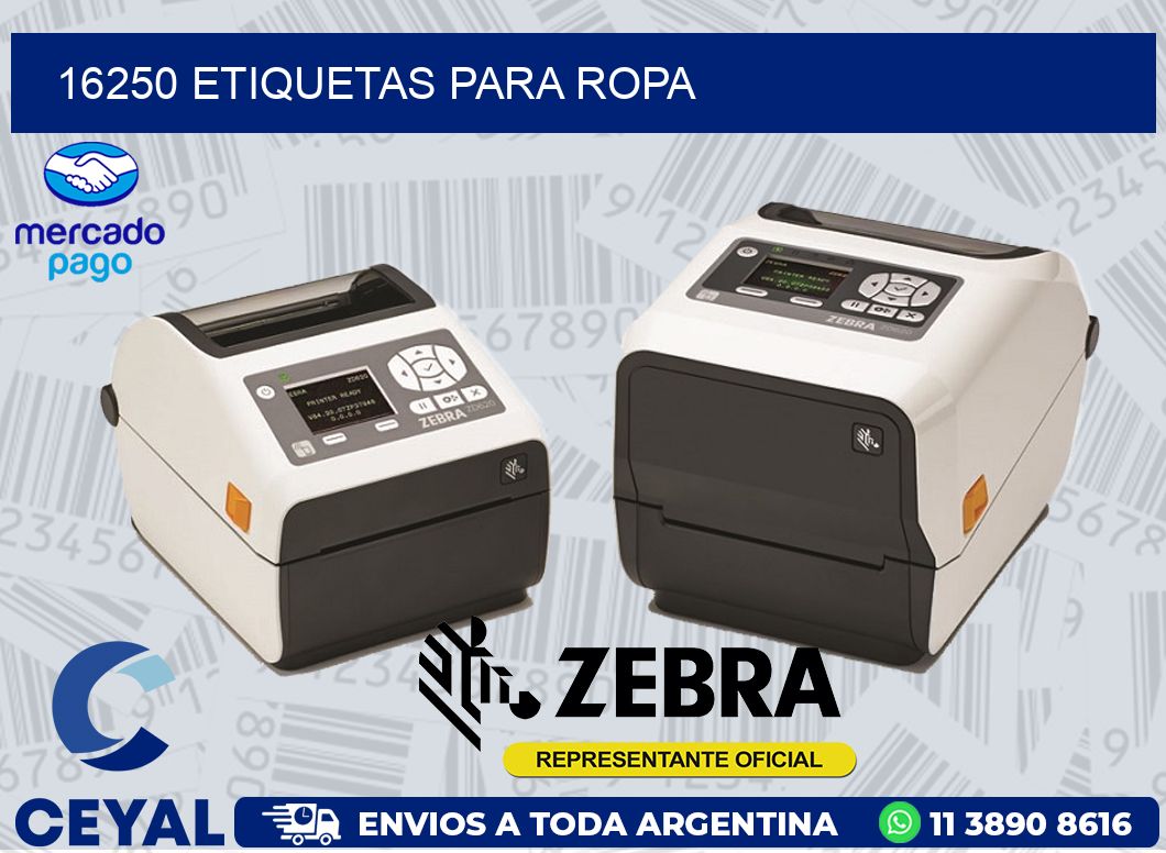 16250 ETIQUETAS PARA ROPA