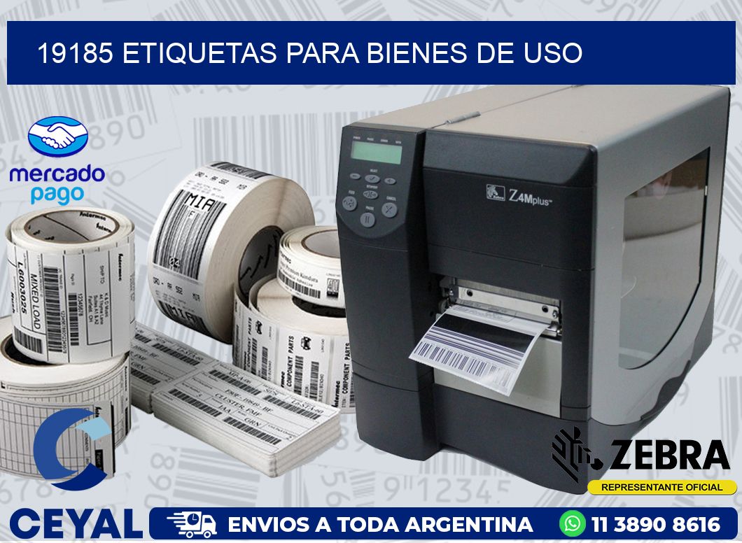 19185 ETIQUETAS PARA BIENES DE USO