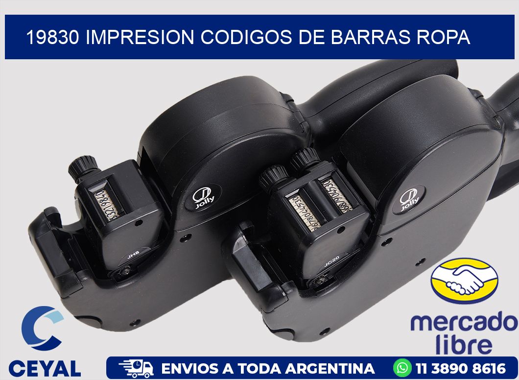 19830 IMPRESION CODIGOS DE BARRAS ROPA