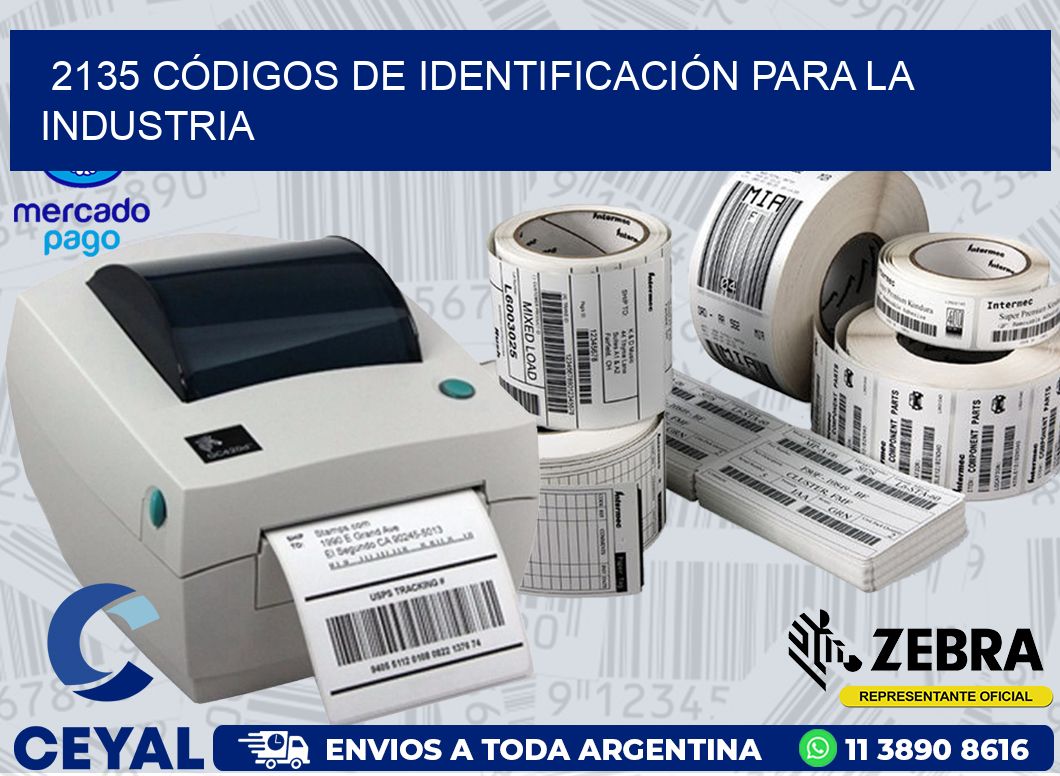 2135 CÓDIGOS DE IDENTIFICACIÓN PARA LA INDUSTRIA