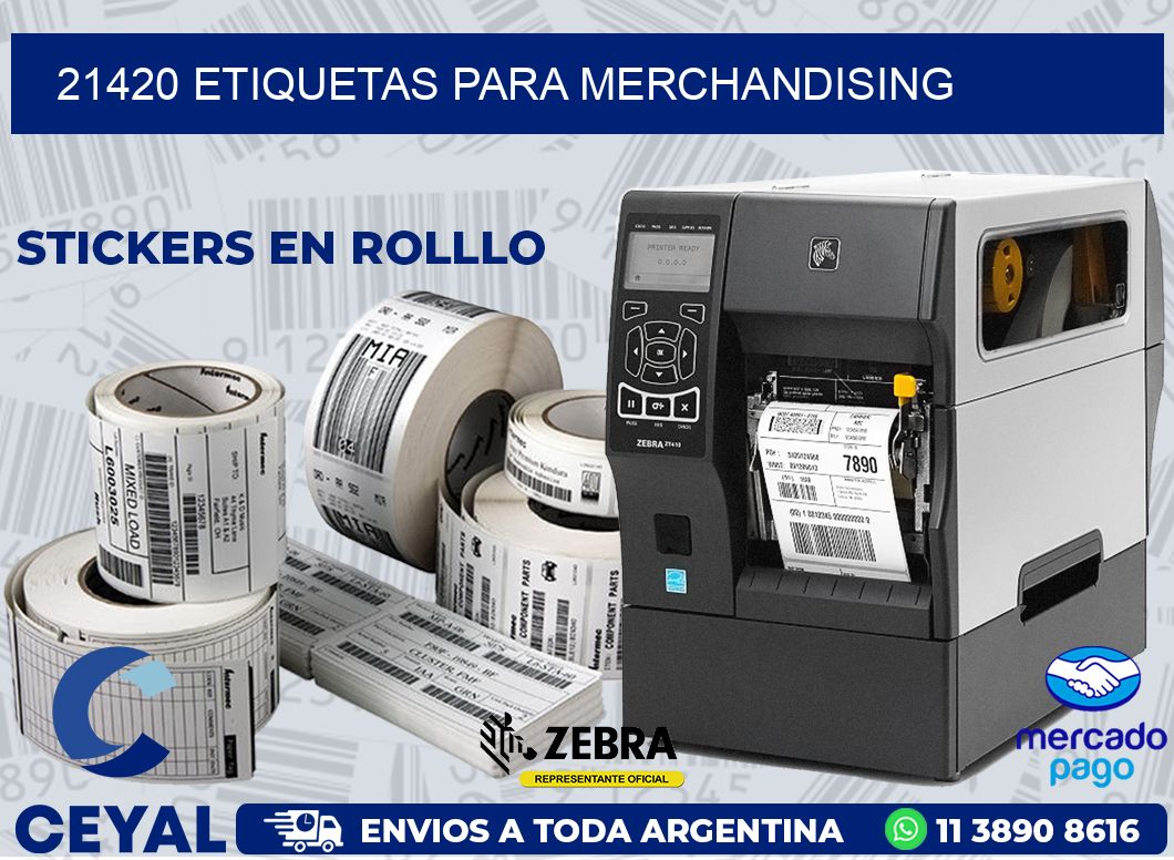 21420 ETIQUETAS PARA MERCHANDISING