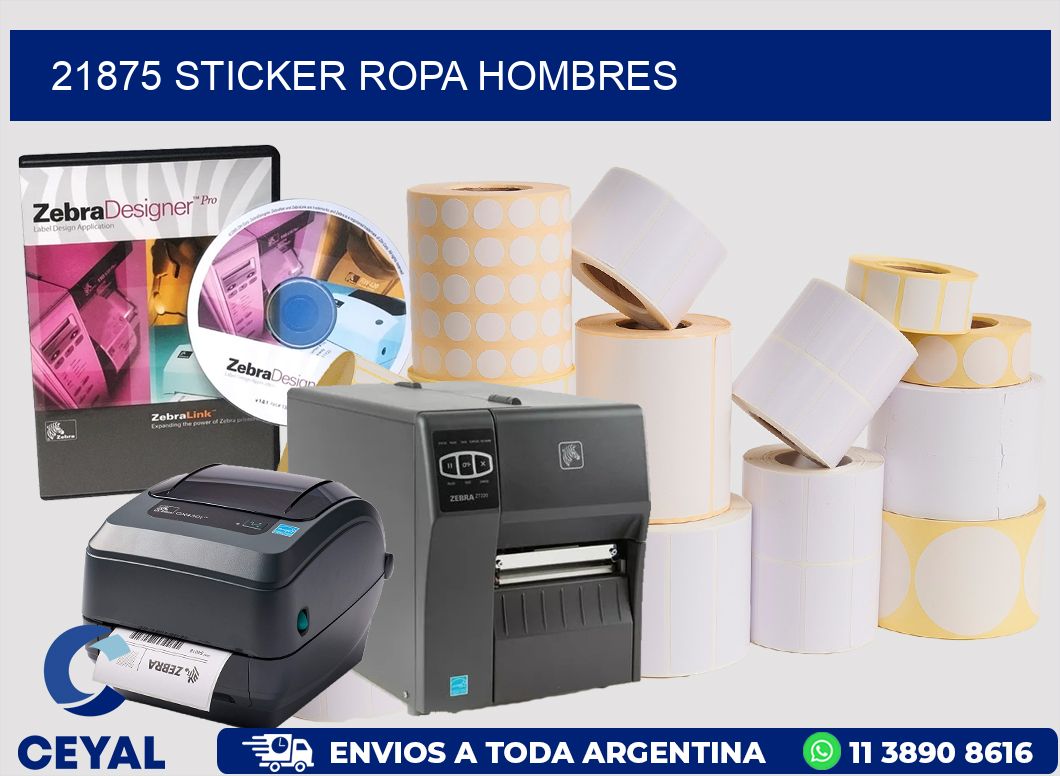 21875 STICKER ROPA HOMBRES