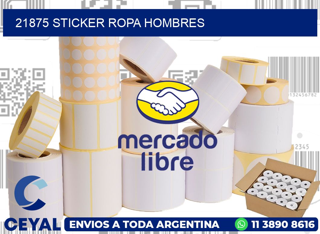 21875 STICKER ROPA HOMBRES