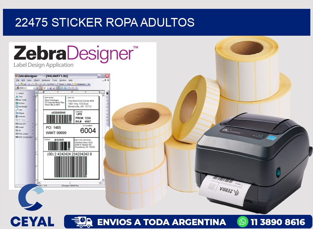 22475 STICKER ROPA ADULTOS