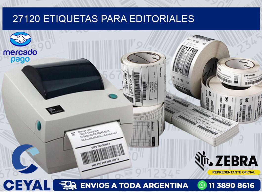 27120 ETIQUETAS PARA EDITORIALES