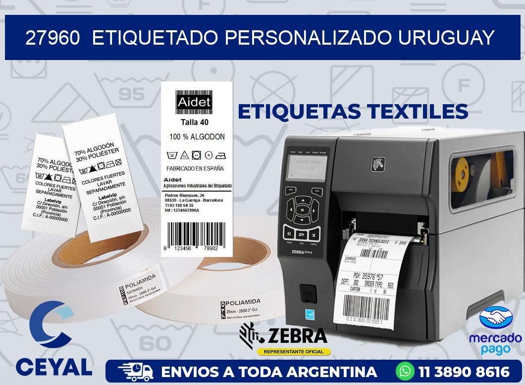 27960  ETIQUETADO PERSONALIZADO URUGUAY