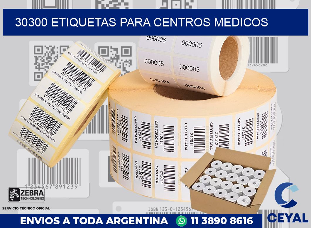 30300 ETIQUETAS PARA CENTROS MEDICOS
