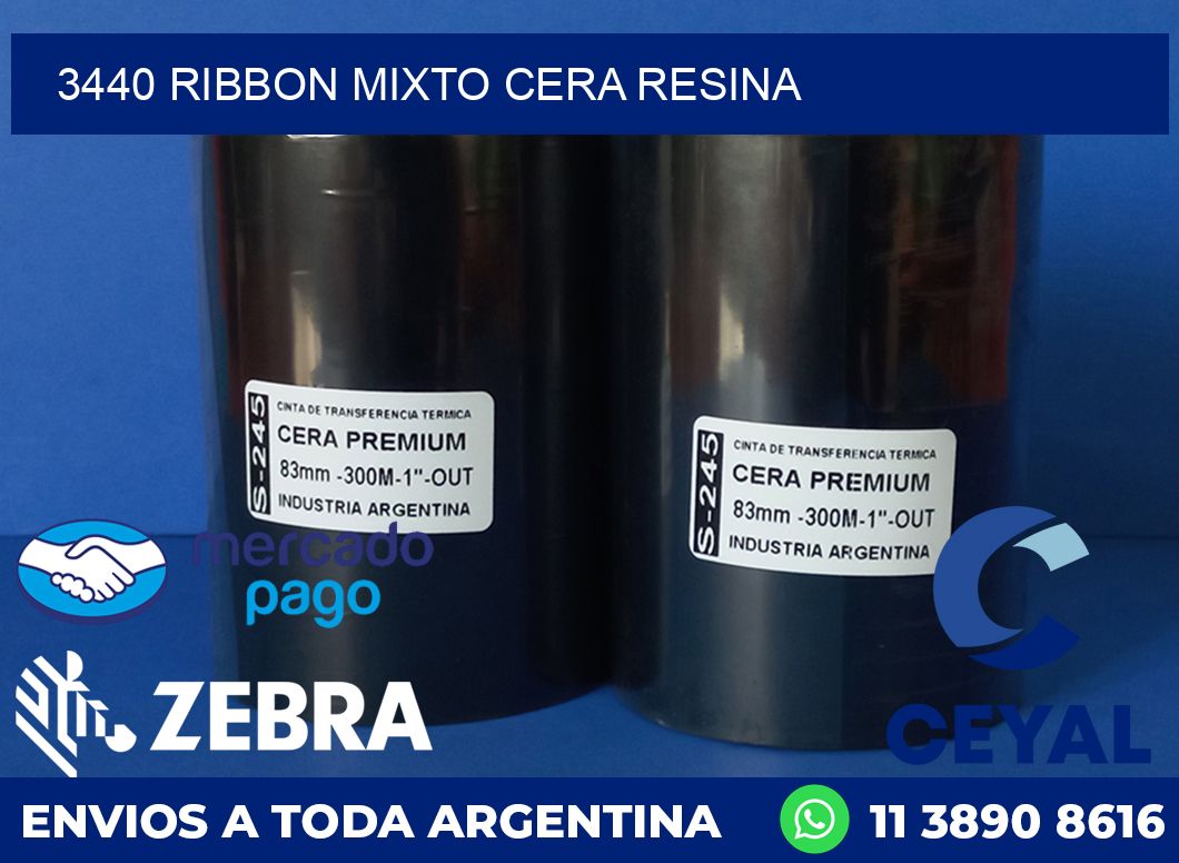 3440 RIBBON MIXTO CERA RESINA