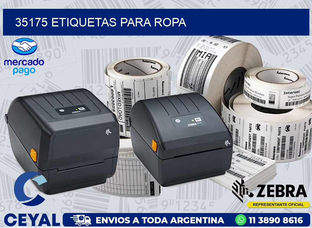 35175 ETIQUETAS PARA ROPA