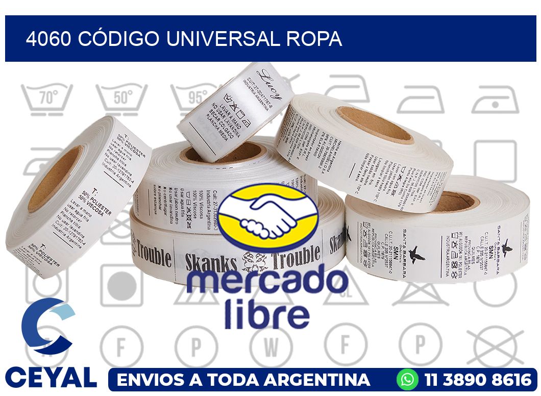 4060 CÓDIGO UNIVERSAL ROPA