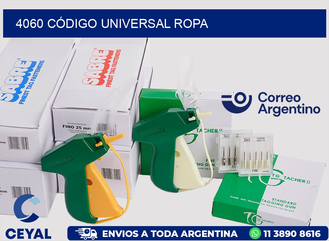 4060 CÓDIGO UNIVERSAL ROPA