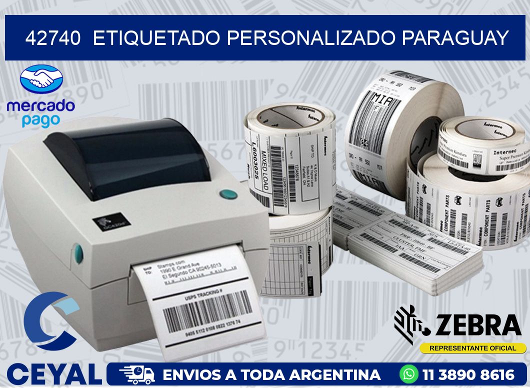 42740  ETIQUETADO PERSONALIZADO PARAGUAY