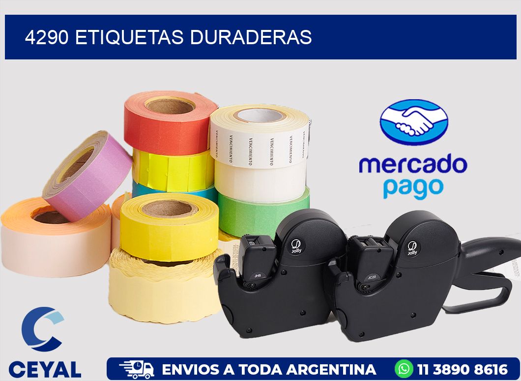 4290 ETIQUETAS DURADERAS