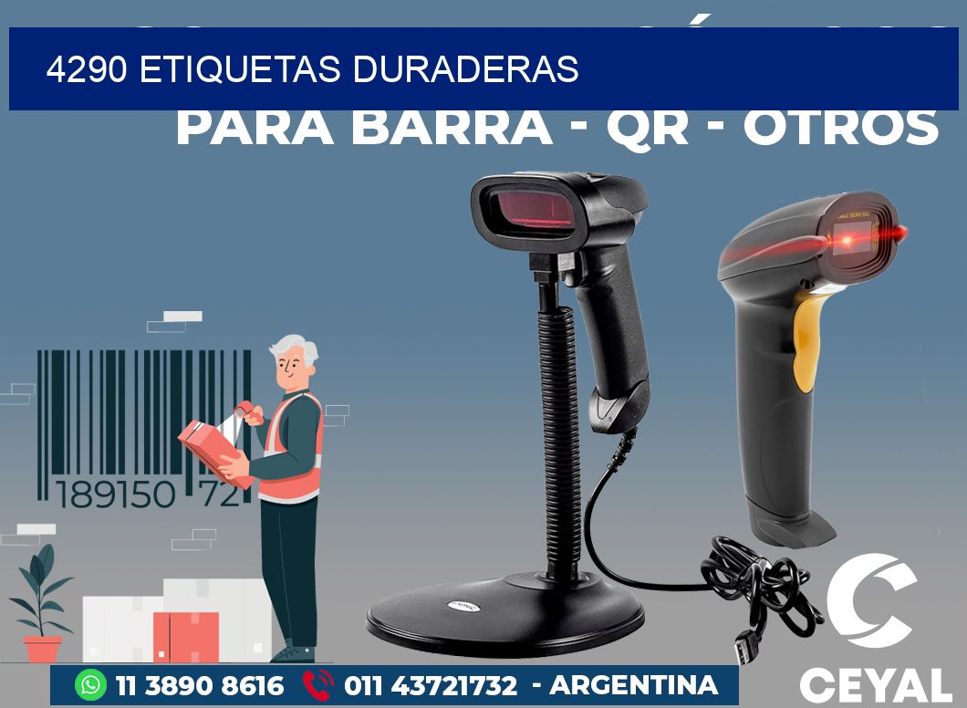 4290 ETIQUETAS DURADERAS