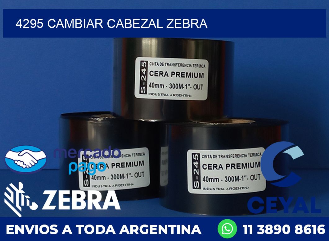 4295 CAMBIAR CABEZAL ZEBRA