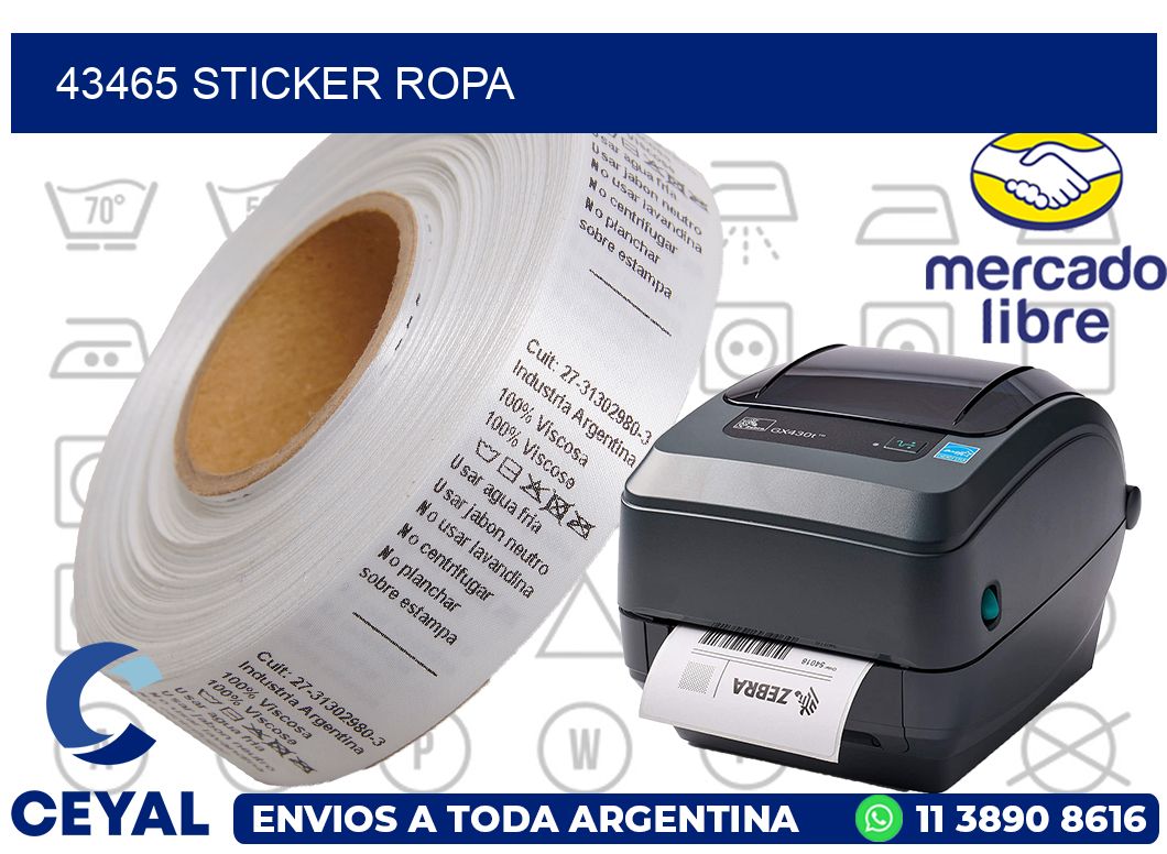 43465 STICKER ROPA