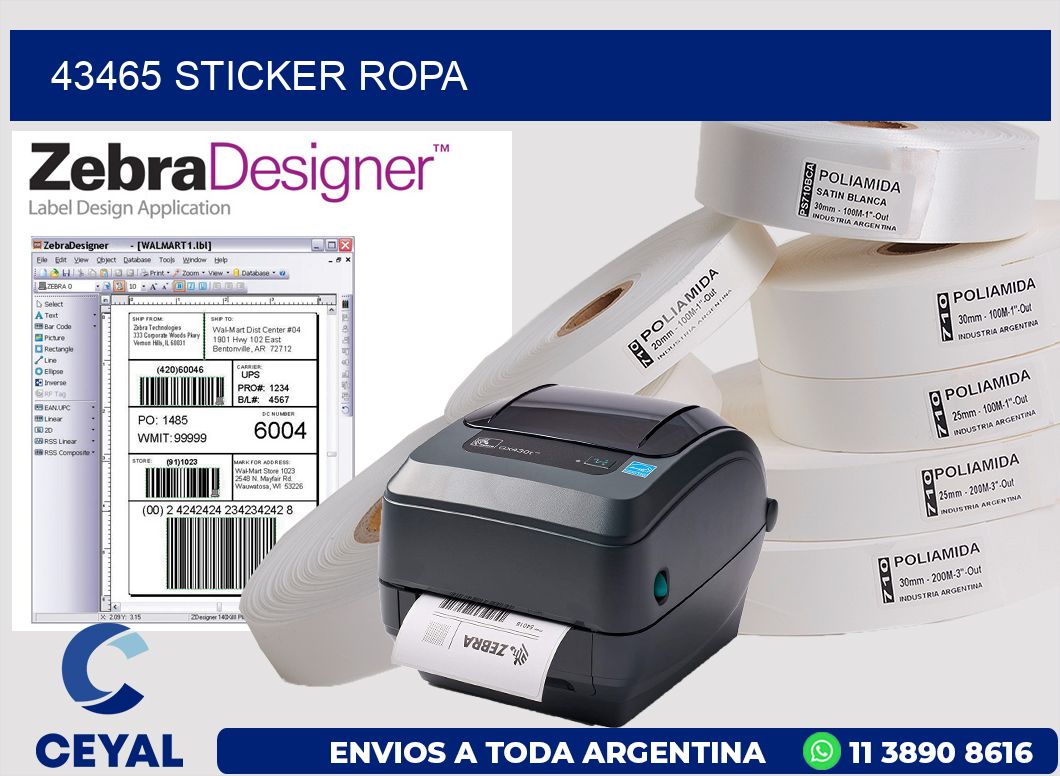 43465 STICKER ROPA