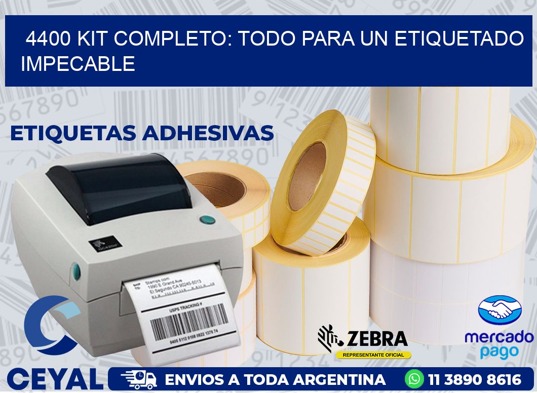 4400 KIT COMPLETO: TODO PARA UN ETIQUETADO IMPECABLE