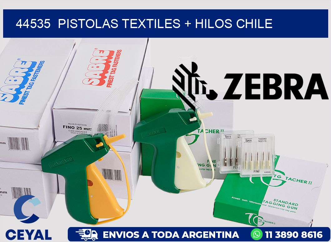 44535 PISTOLAS TEXTILES + HILOS CHILE