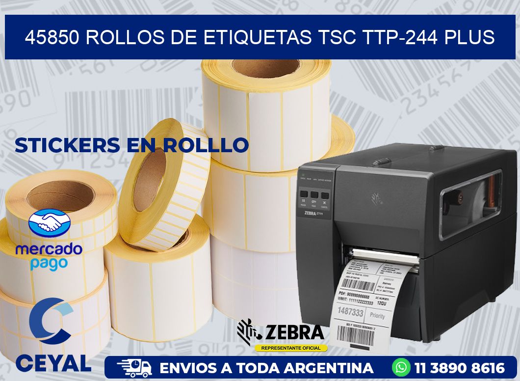 45850 ROLLOS DE ETIQUETAS TSC TTP-244 PLUS