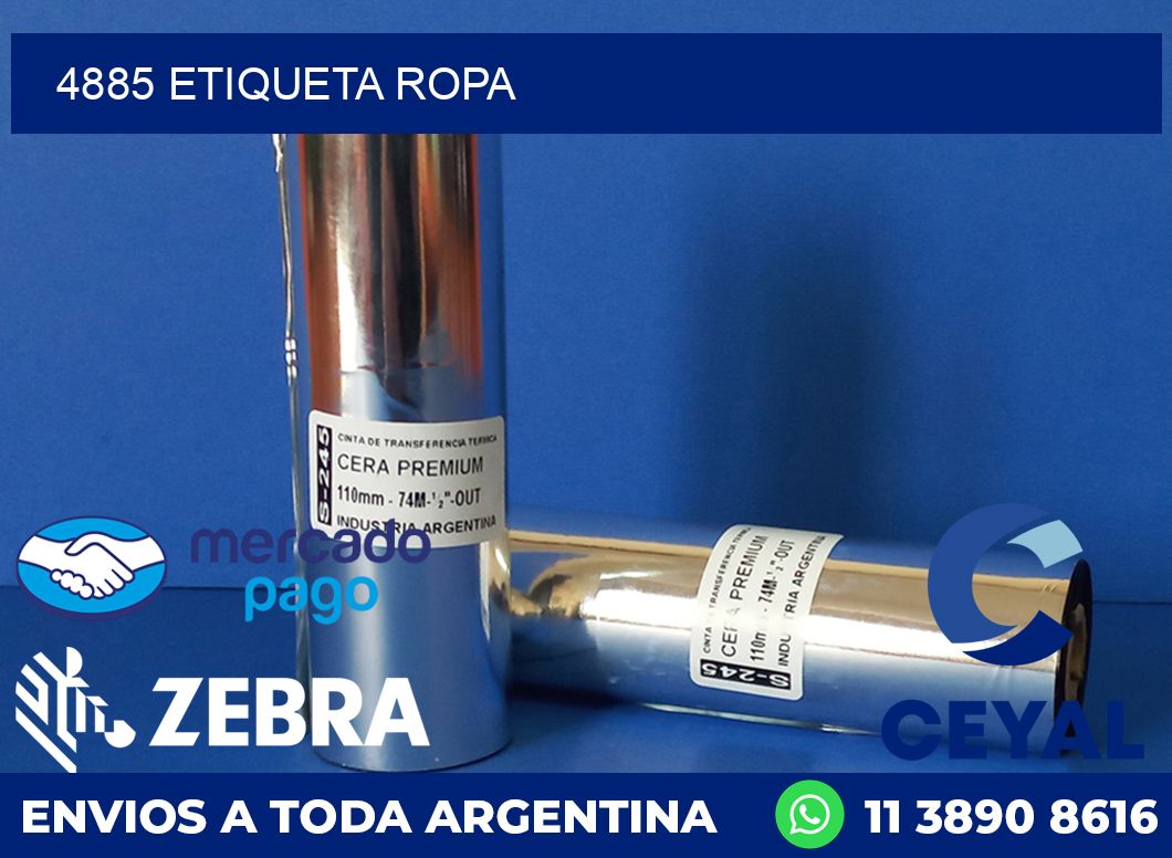 4885 ETIQUETA ROPA
