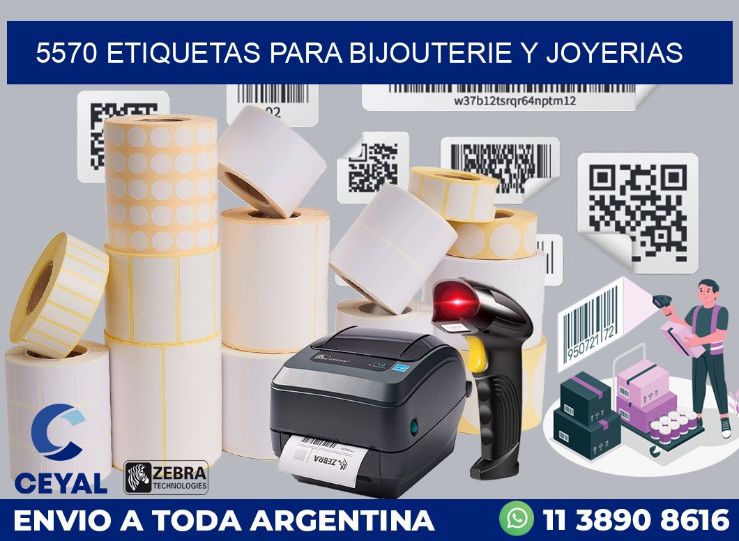 5570 ETIQUETAS PARA BIJOUTERIE Y JOYERIAS
