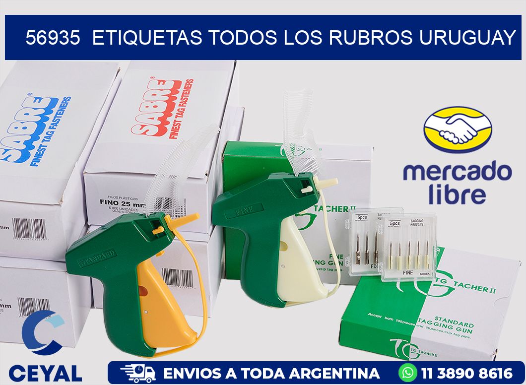 56935 ETIQUETAS TODOS LOS RUBROS URUGUAY