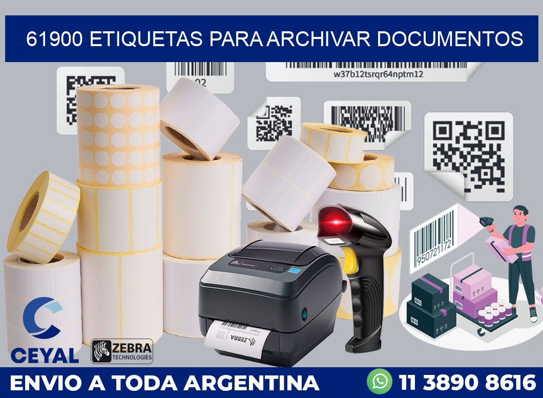 61900 ETIQUETAS PARA ARCHIVAR DOCUMENTOS