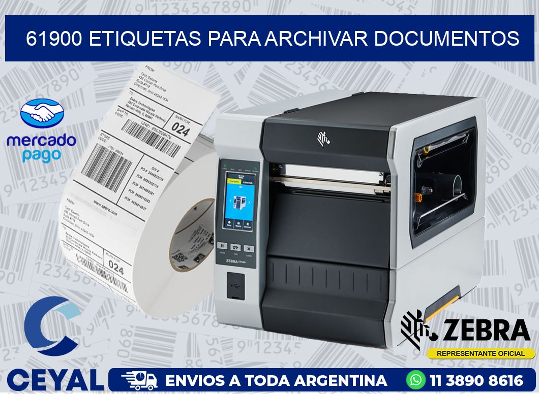 61900 ETIQUETAS PARA ARCHIVAR DOCUMENTOS