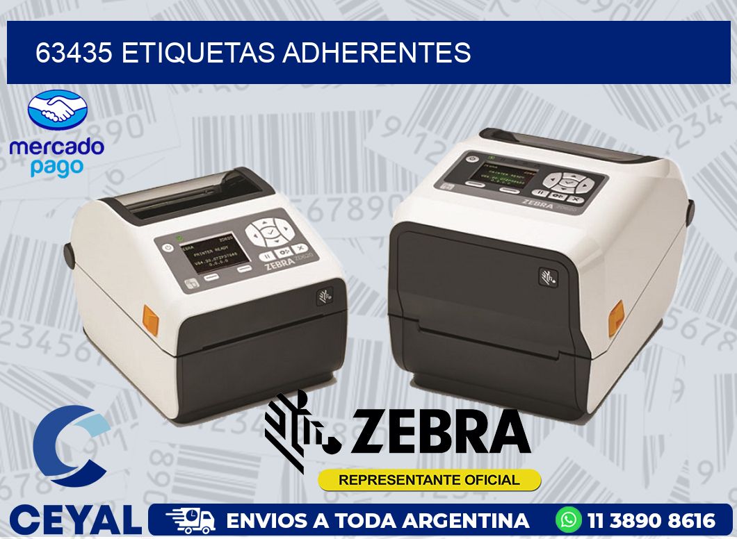 63435 ETIQUETAS ADHERENTES