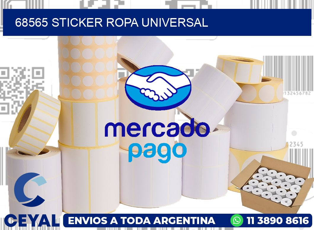 68565 STICKER ROPA UNIVERSAL