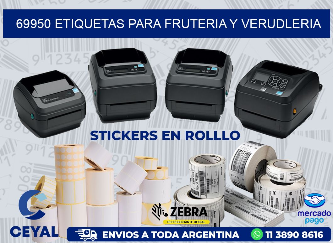 69950 ETIQUETAS PARA FRUTERIA Y VERUDLERIA