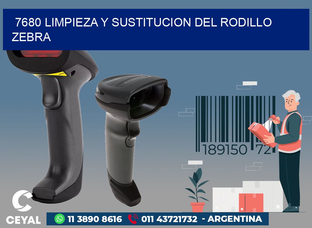 7680 LIMPIEZA Y SUSTITUCION DEL RODILLO ZEBRA