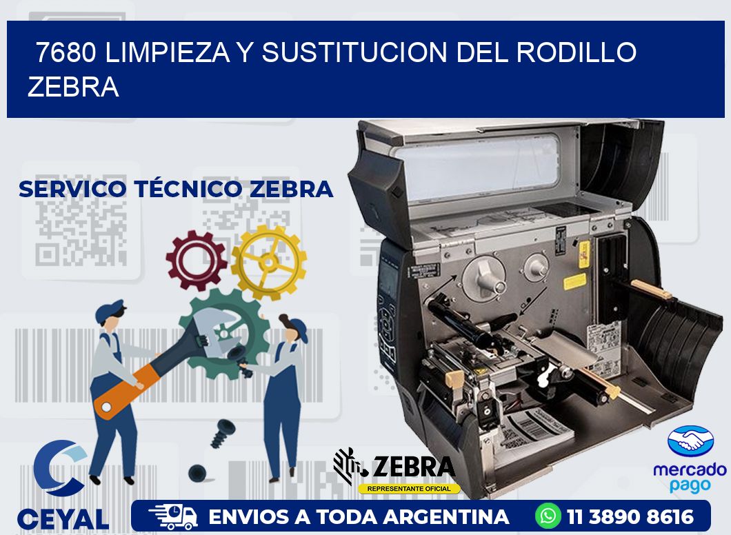 7680 LIMPIEZA Y SUSTITUCION DEL RODILLO ZEBRA